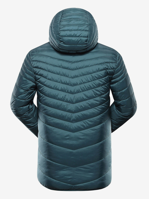ALPINE PRO Jachetă de iarnă reversibilă pentru bărbați, verde și albă ALPINE PRO EROM