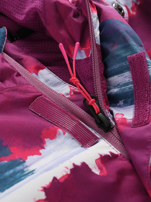 ALPINE PRO Geacă de exterior pentru fete gri și roz ALPINE PRO ZEREDO