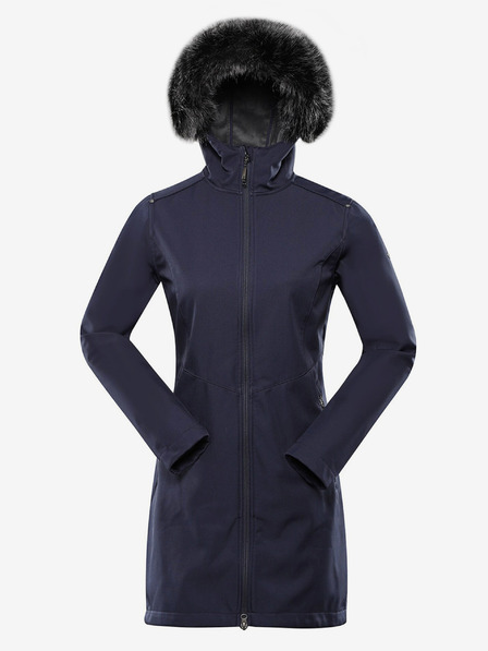ALPINE PRO Palton softshell pentru femei albastru închis cu glugă ALPINE PRO IBORA