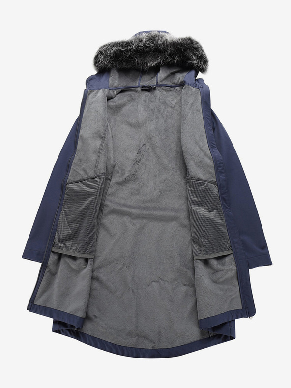 ALPINE PRO Palton softshell pentru femei albastru închis cu glugă ALPINE PRO IBORA
