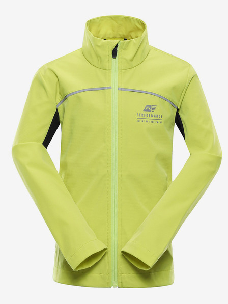 ALPINE PRO Jachetă softshell pentru copii ALPINE PRO Geroco verde deschis