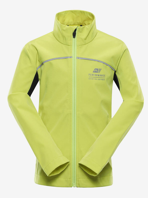 ALPINE PRO Jachetă softshell pentru copii ALPINE PRO Geroco verde deschis