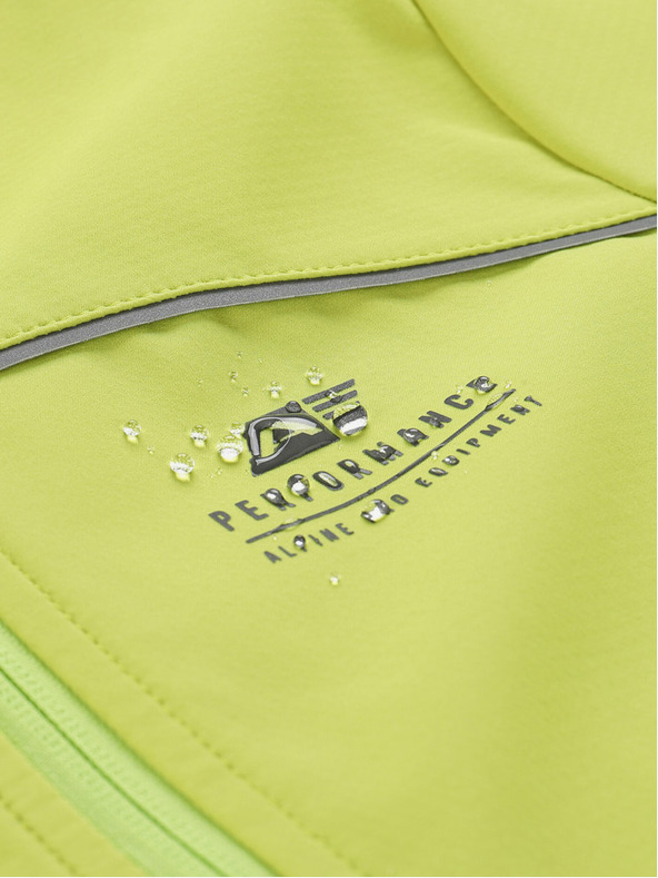 ALPINE PRO Jachetă softshell pentru copii ALPINE PRO Geroco verde deschis