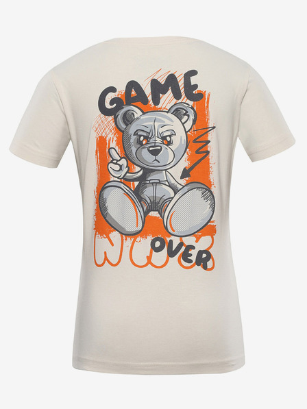 NAX Tricou pentru copii crem cu imprimeu pe spate NAX ZALDO