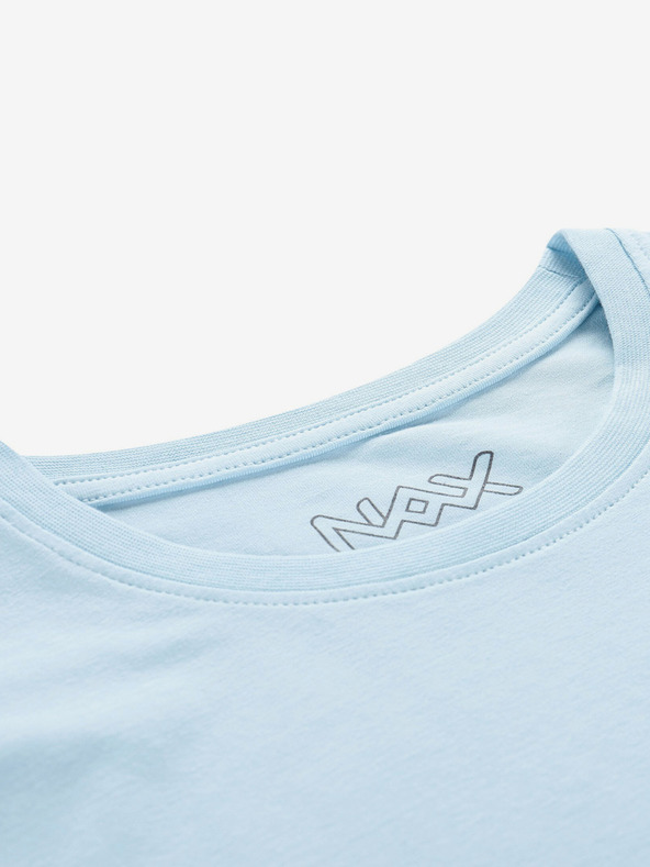 NAX Tricou de bază albastru deschis pentru femei NAX DELENA