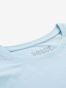NAX Tricou de bază albastru deschis pentru femei NAX DELENA