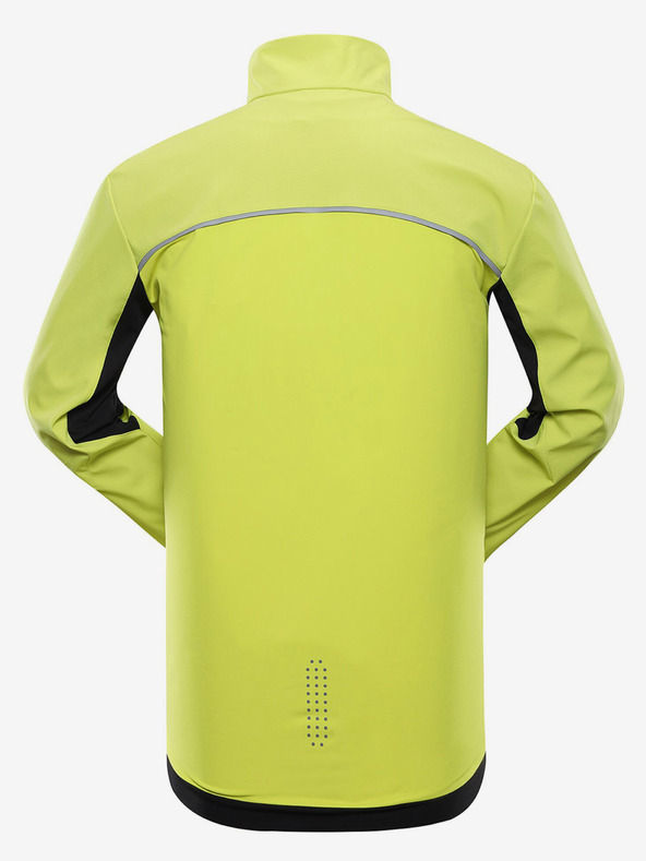 ALPINE PRO Jachetă softshell verde neon pentru bărbați ALPINE PRO Geroc