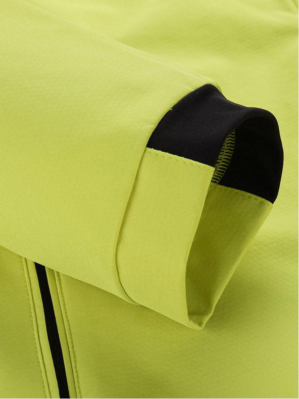 ALPINE PRO Jachetă softshell verde neon pentru bărbați ALPINE PRO Geroc