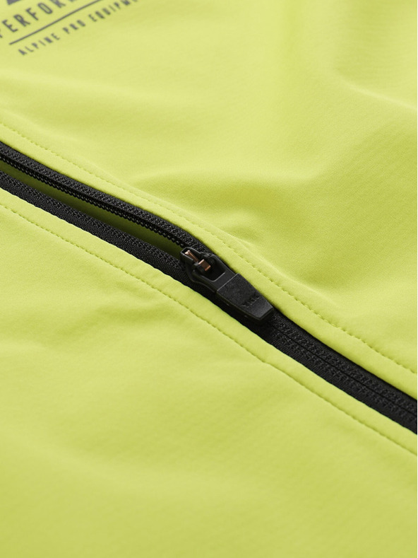 ALPINE PRO Jachetă softshell verde neon pentru bărbați ALPINE PRO Geroc