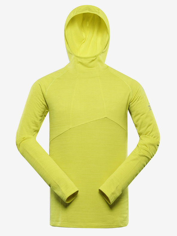 ALPINE PRO Hanorac funcțional verde neon pentru bărbați ALPINE PRO Gorf