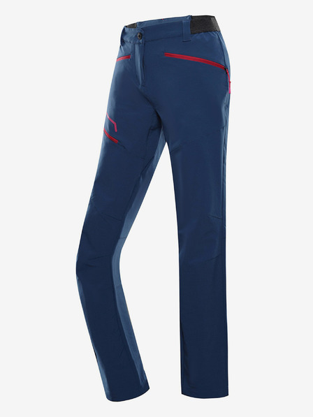 ALPINE PRO Pantaloni de exterior pentru femei, albastru închis ALPINE PRO Ramela