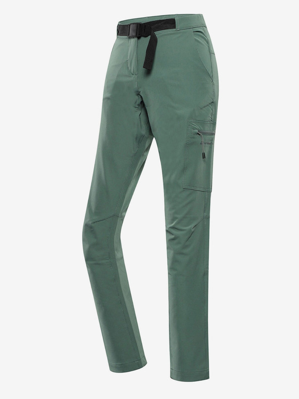 ALPINE PRO Pantaloni de exterior pentru femei verzi ALPINE PRO Corba