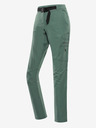 ALPINE PRO Pantaloni de exterior pentru femei verzi ALPINE PRO Corba