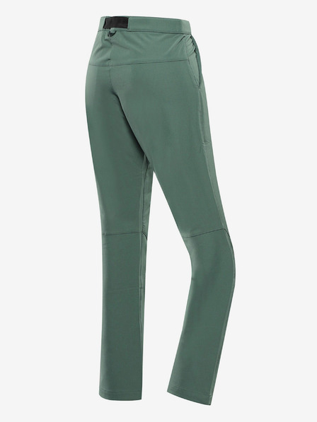 ALPINE PRO Pantaloni de exterior pentru femei verzi ALPINE PRO Corba