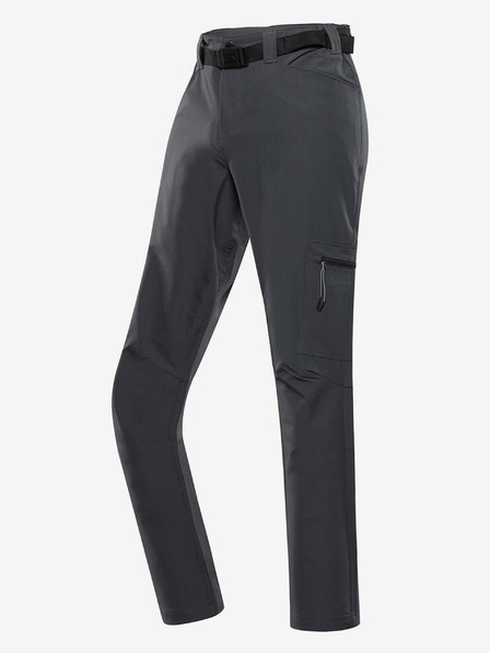 ALPINE PRO Pantaloni softshell gri pentru bărbați ALPINE PRO Corb