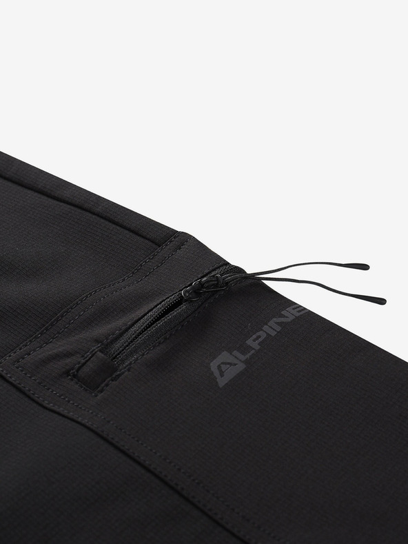 ALPINE PRO Pantaloni softshell negri pentru bărbați ALPINE PRO Corb