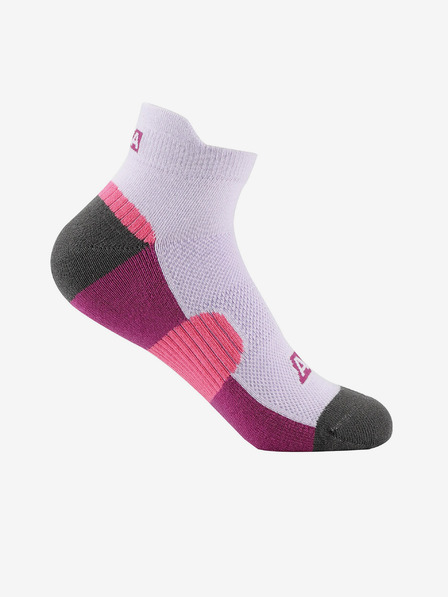 ALPINE PRO Șosete unisex roz și mov cu tratament antibacterian ALPINE PRO CERAHE