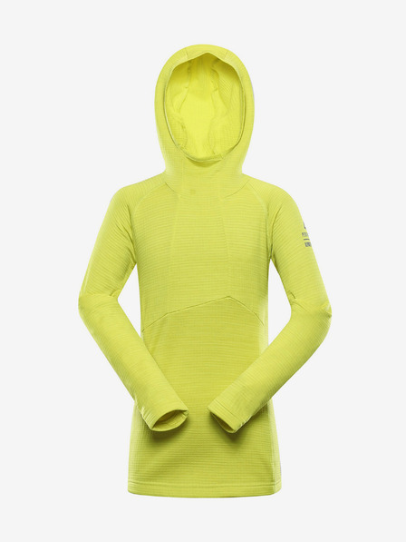 ALPINE PRO Tricou funcțional verde neon pentru copii ALPINE PRO Gorfo