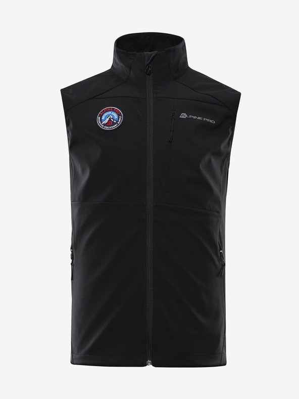 ALPINE PRO Vestă softshell neagră pentru bărbați ALPINE PRO WERS