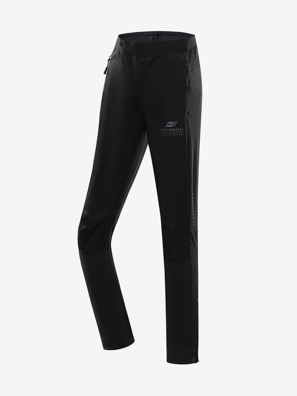 ALPINE PRO Pantaloni softshell negri pentru copii ALPINE PRO Abaro