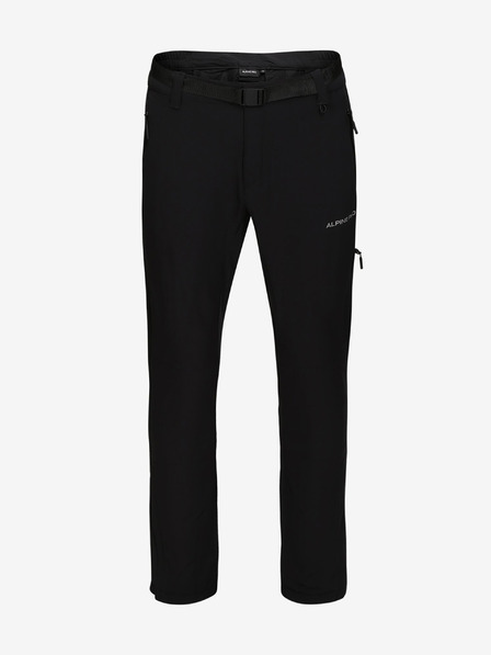 ALPINE PRO Pantaloni bărbătești negri ALPINE PRO Okem