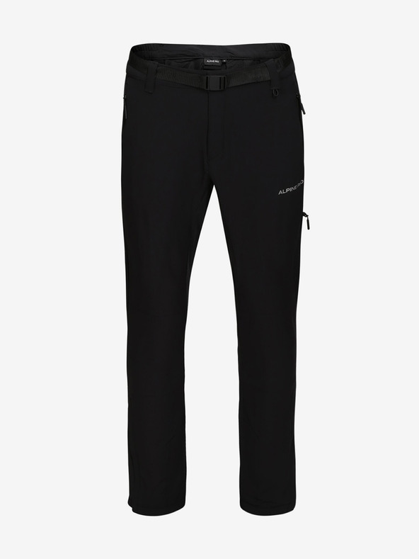 ALPINE PRO Pantaloni bărbătești negri ALPINE PRO Okem