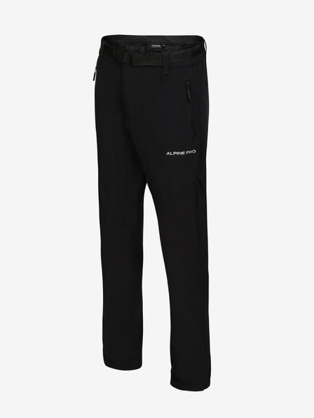 ALPINE PRO Pantaloni bărbătești negri ALPINE PRO Okem