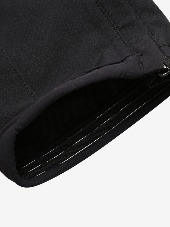 ALPINE PRO Pantaloni bărbătești negri ALPINE PRO Okem