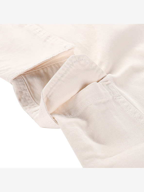 NAX Pantaloni cargo largi bej pentru femei NAX Serda