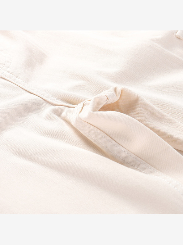 NAX Pantaloni cargo largi bej pentru femei NAX Serda