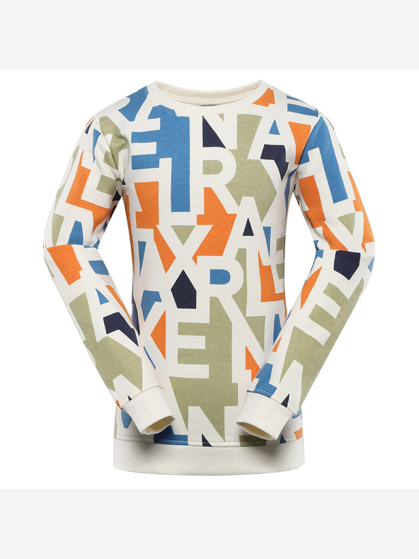 NAX Sweatshirt cu model pentru copii, bej NAX Dermo