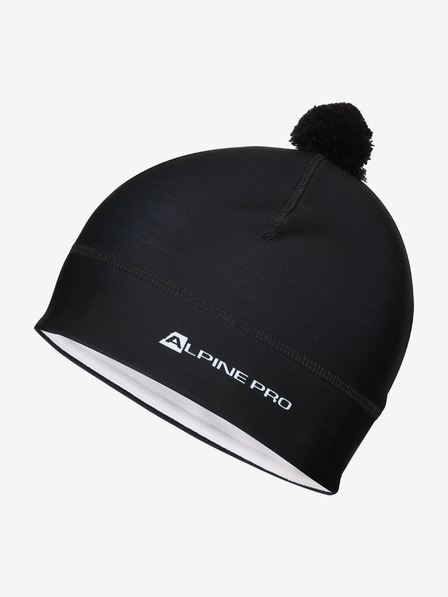ALPINE PRO Șapcă funcțională cu pompon ALPINE PRO ABERE negru