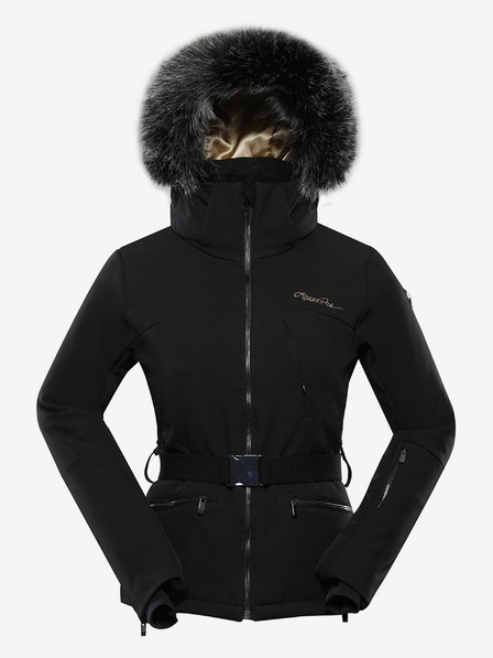ALPINE PRO Geacă de schi softshell pentru femei, cu membrană ALPINE PRO DOWELA negru