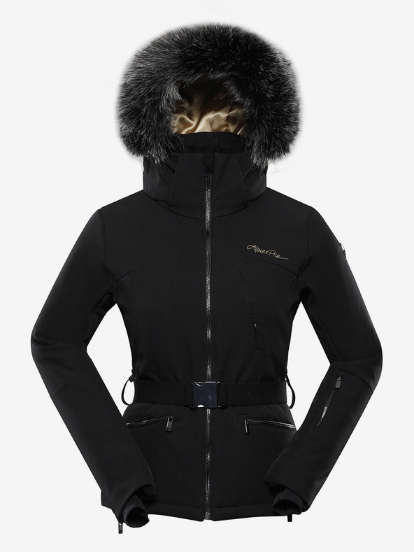 ALPINE PRO Geacă de schi softshell pentru femei, cu membrană ALPINE PRO DOWELA negru