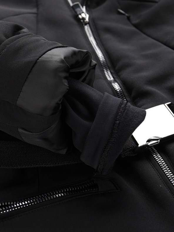 ALPINE PRO Geacă de schi softshell pentru femei, cu membrană ALPINE PRO DOWELA negru