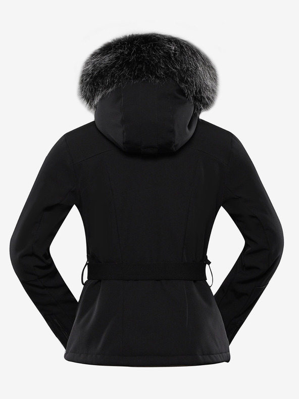 ALPINE PRO Geacă de schi softshell pentru femei, cu membrană ALPINE PRO DOWELA negru