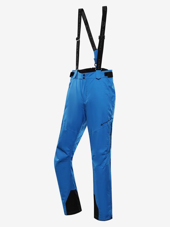ALPINE PRO Pantaloni de schi pentru bărbați cu membrană ptx ALPINE PRO OSAG albastru electric lemonade