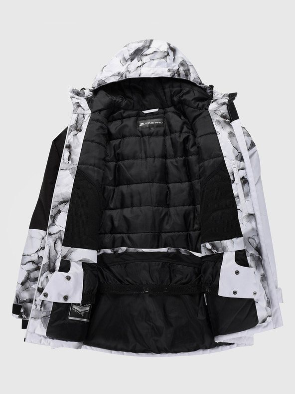 ALPINE PRO Geacă de schi pentru femei cu membrană ptx ALPINE PRO UZERA alb pb