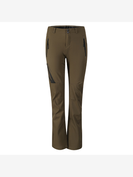 ALPINE PRO Pantaloni softshell pentru femei cu finisaj dwr ALPINE PRO HURFA