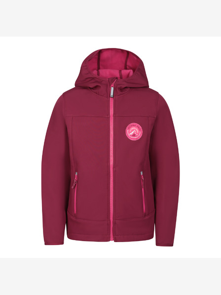 ALPINE PRO Jachetă softshell pentru copii cu membrană ALPINE PRO OMANO anemone