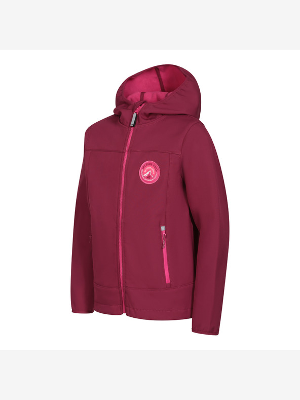 ALPINE PRO Jachetă softshell pentru copii cu membrană ALPINE PRO OMANO anemone