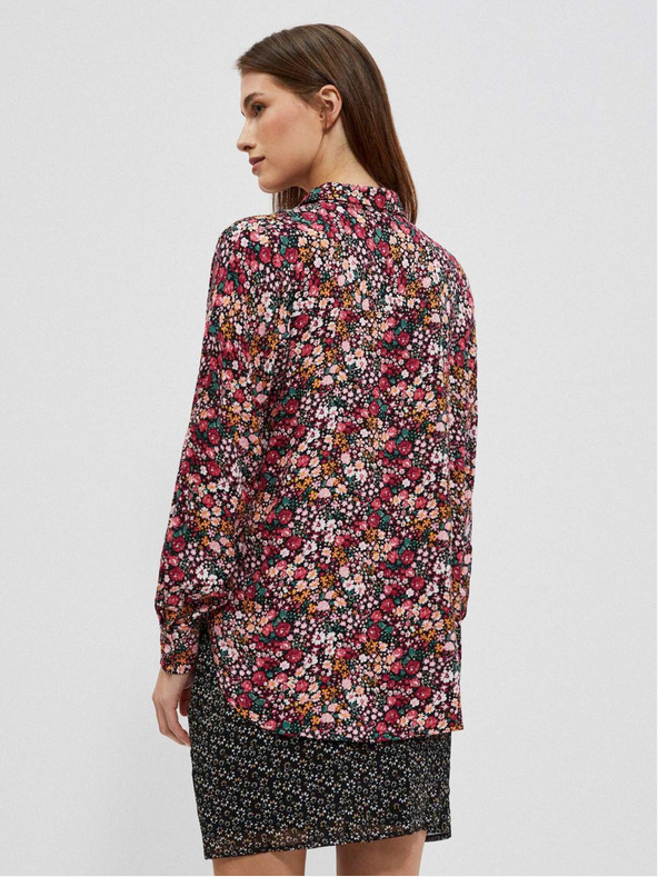 Moodo Cămașă cu model roz și negru pentru femei Moodo