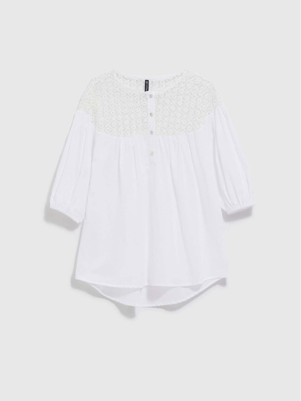 Moodo Bluză albă pentru femei Moodo