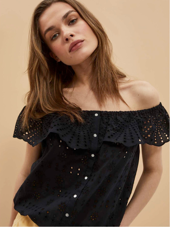 Moodo Top negru de damă Moodo