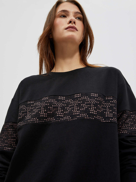 Moodo Sweatshirt negru pentru femei Moodo