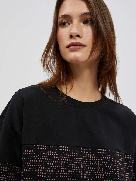 Moodo Sweatshirt negru pentru femei Moodo