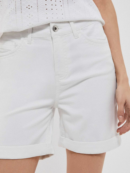 Moodo Pantaloni scurți albi de damă Moodo