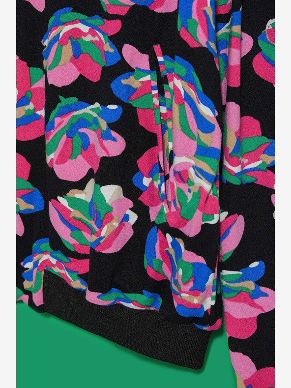 Moodo Bomber imprimat negru pentru femei Moodo