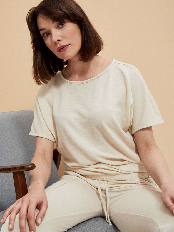 Moodo Sweatshirt Moodo bej, pentru femei