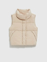 Moodo Vestă matlasată bej pentru femei Moodo
